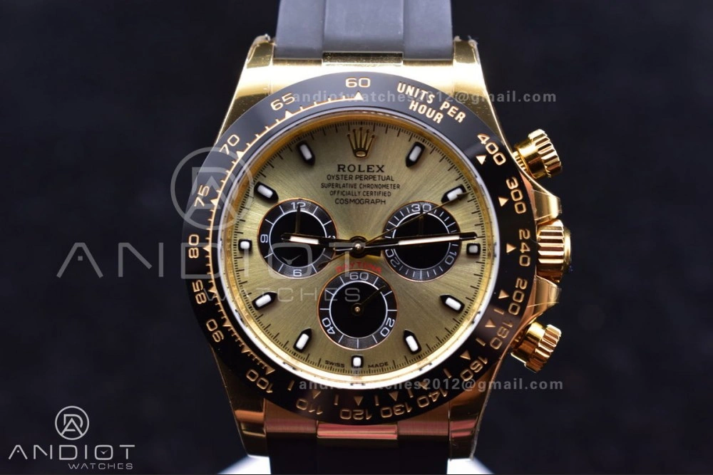 AllSeason Daytona 116518 BTF 1:1 Best Edition Black Diamonds Dial On Oysterflex Rubber Strap SA4130 V 769