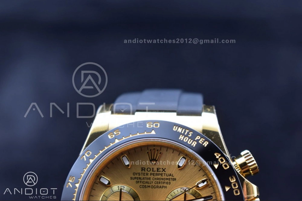 Daytona 116518 BTF 1:1 Best Edition YG Lume Dial on Oysterflex Rubber Strap SA Reliable 764