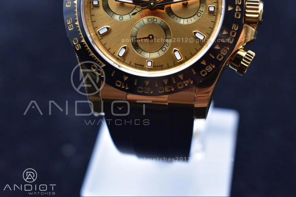Daytona 116518 BTF 1:1 Best Edition YG Lume Dial on Oysterflex Rubber Strap SA Reliable 764