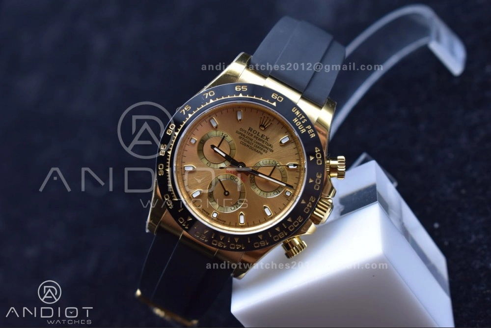 Daytona 116518 BTF 1:1 Best Edition YG Lume Dial on Oysterflex Rubber Strap SA Reliable 764