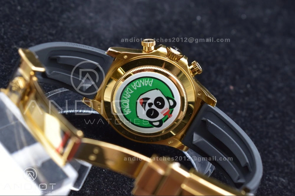 Daytona 116518 BTF 1:1 Best Edition YG Black Dial on Oysterflex Rubber Strap SA Compact 766