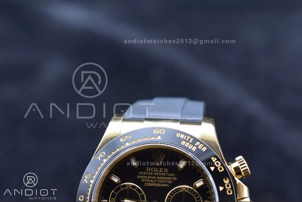Breathable Daytona 116518 Clean 1:1 Best Edition Black Dial on Oysterflex Rubber Strap SA 759