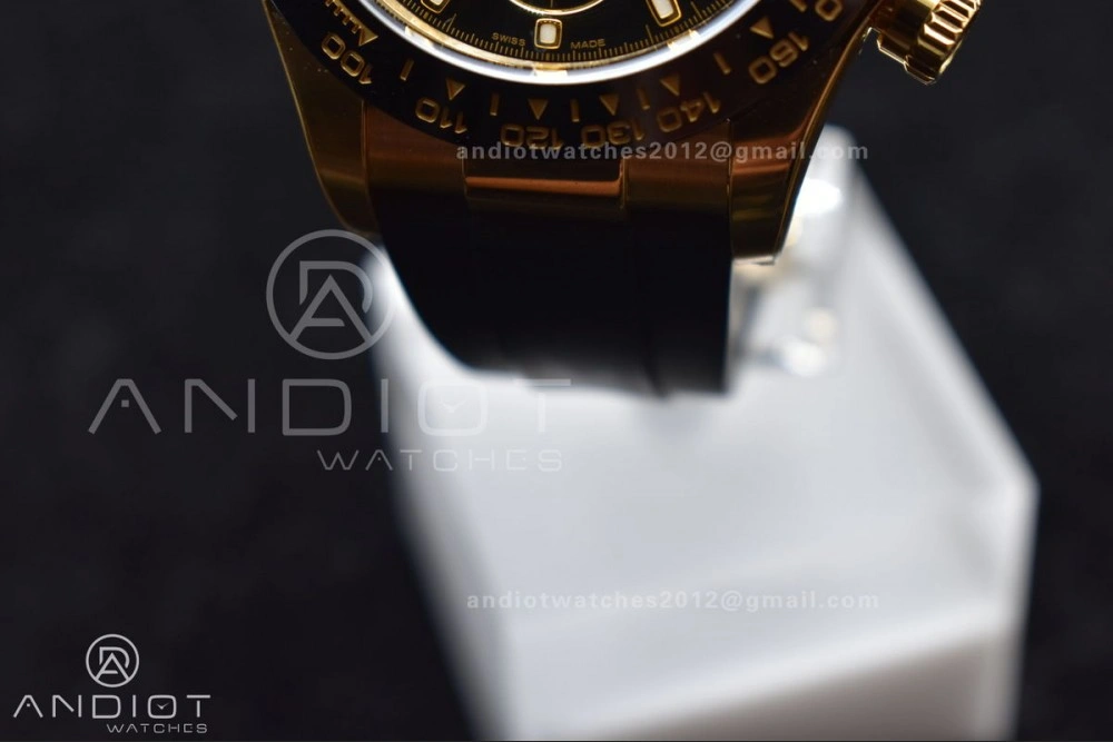 Breathable Daytona 116518 Clean 1:1 Best Edition Black Dial on Oysterflex Rubber Strap SA 759