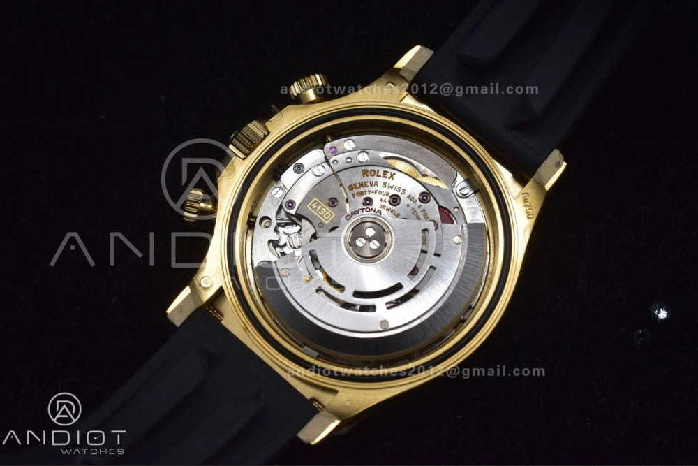 Timeless Daytona 116518 Clean 1:1 Best Edition Black Diamonds Dial on Oysterflex Rubber Strap SA4130 V 416