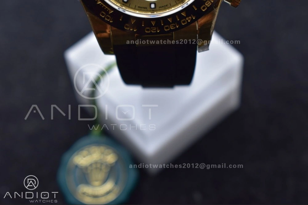 WeatherProof Daytona 116518 LN ZF 1:1 Best Edition YG Black Dial on Oyster-flex Strap SH4130 (Gain Weight) 770