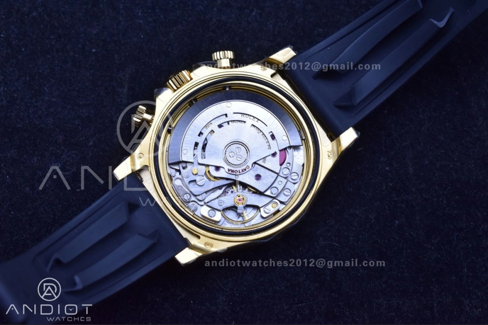 WeatherProof Daytona 116518 LN ZF 1:1 Best Edition YG Black Dial on Oyster-flex Strap SH4130 (Gain Weight) 770