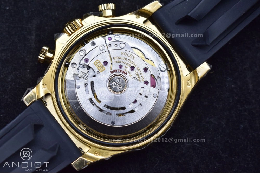 WeatherProof Daytona 116518 LN ZF 1:1 Best Edition YG Black Dial on Oyster-flex Strap SH4130 (Gain Weight) 770