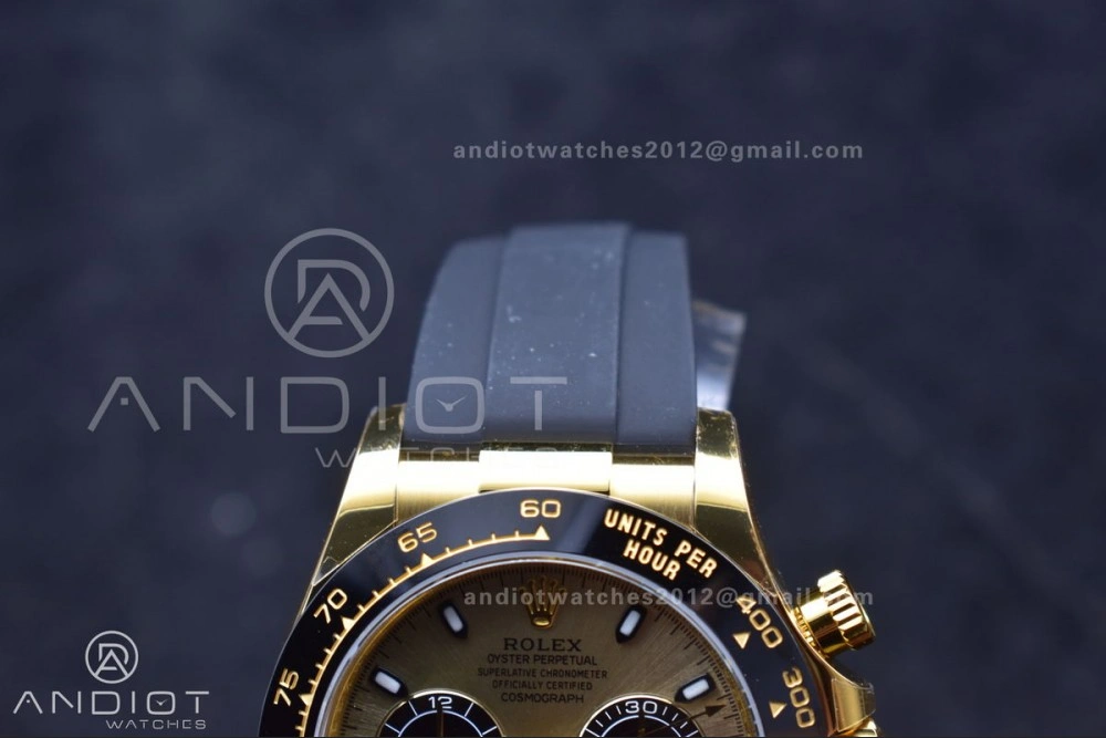 Stretchable Daytona 116518 VSF 1:1 Best Edition 904L Steel YG Dial on Oyster flex Strap DD 765