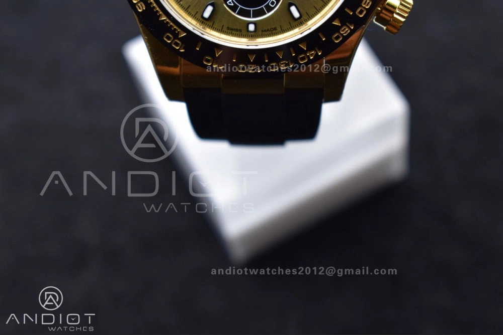 Stretchable Daytona 116518 VSF 1:1 Best Edition 904L Steel YG Dial on Oyster flex Strap DD 765