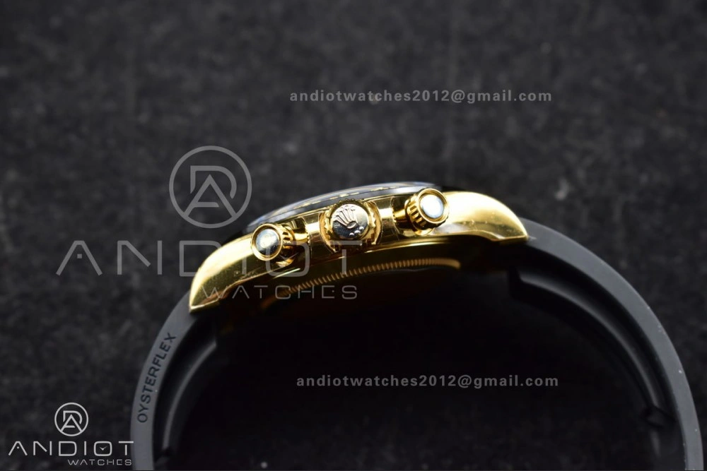 Stretchable Daytona 116518 VSF 1:1 Best Edition 904L Steel YG Dial on Oyster flex Strap DD 765