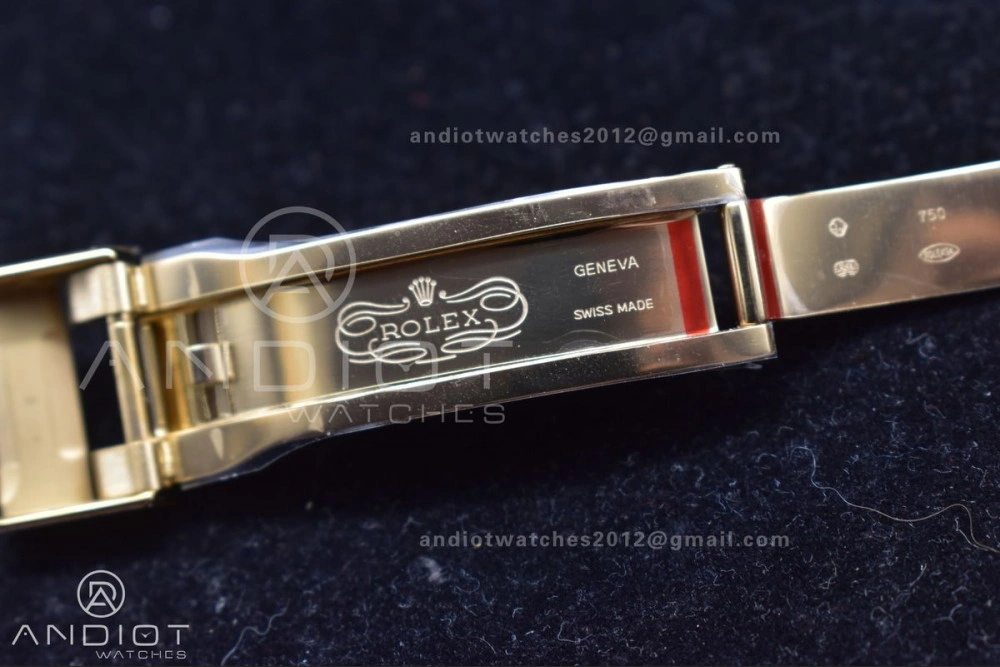 Stylish Daytona 116519 Clean 1:1 Best Edition 904L SS Case Gold Black Dial On Rubber Strap SA4130 V 419