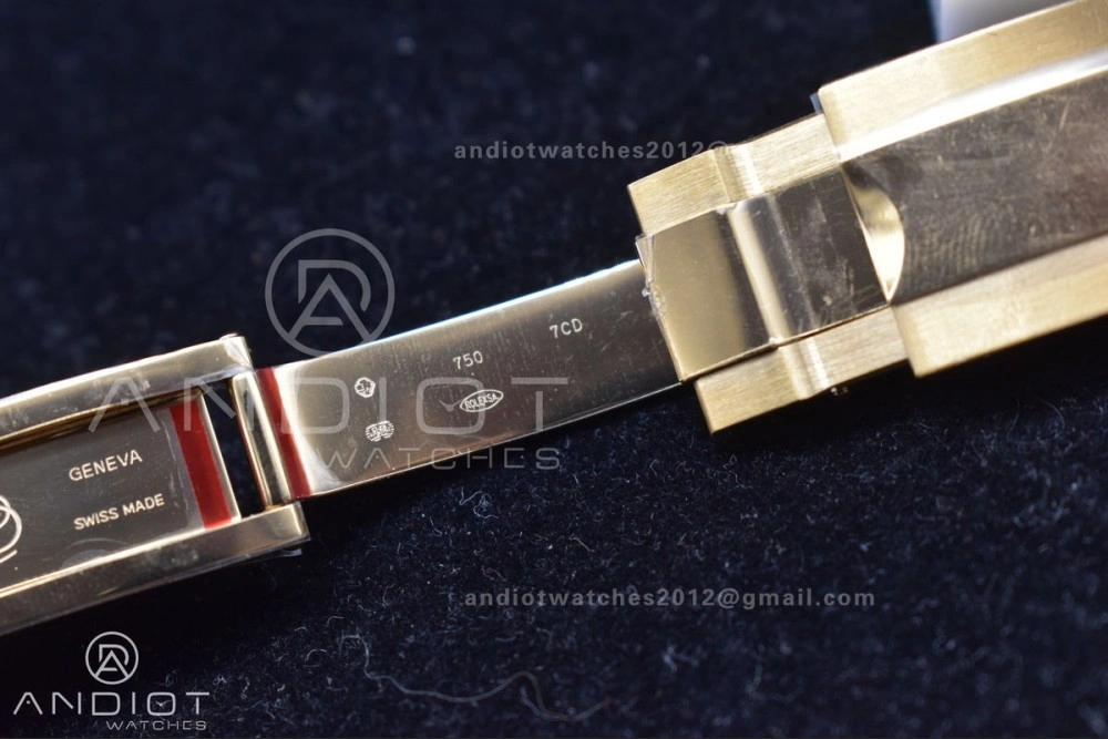 Stylish Daytona 116519 Clean 1:1 Best Edition 904L SS Case Gold Black Dial On Rubber Strap SA4130 V 419