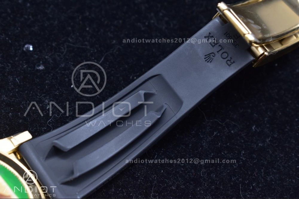 Stylish Daytona 116519 Clean 1:1 Best Edition 904L SS Case Gold Black Dial On Rubber Strap SA4130 V 419