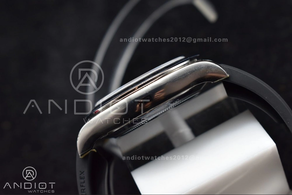 Elegant Daytona 116519 Clean 1:1 Best Edition 904L SS Case Silver Black Dial on Rubber Strap SA4130 V 414