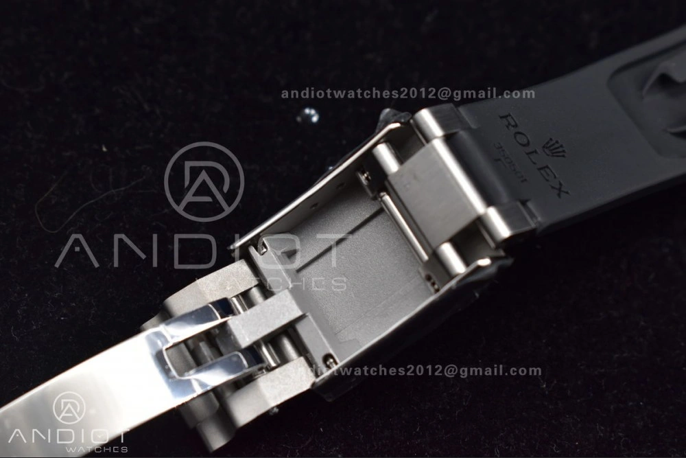 Elegant Daytona 116519 Clean 1:1 Best Edition 904L SS Case Silver Black Dial on Rubber Strap SA4130 V 414
