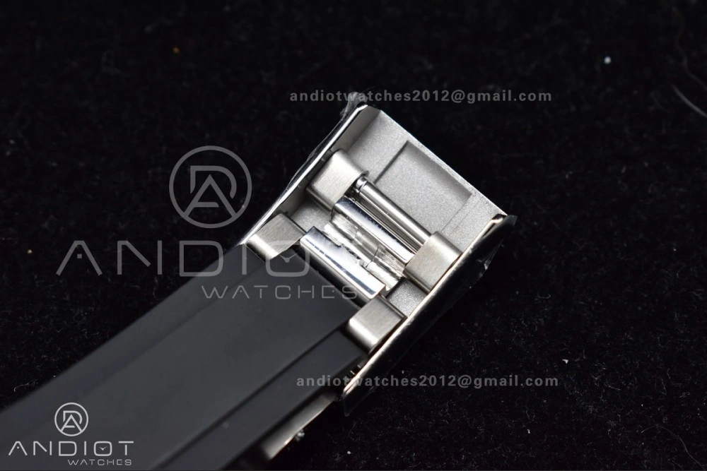 Elegant Daytona 116519 Clean 1:1 Best Edition 904L SS Case Silver Black Dial on Rubber Strap SA4130 V 414
