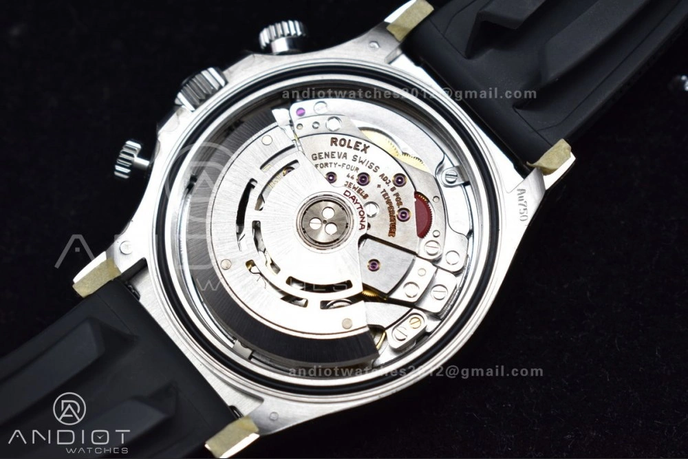Elegant Daytona 116519 Clean 1:1 Best Edition 904L SS Case Silver Black Dial on Rubber Strap SA4130 V 414