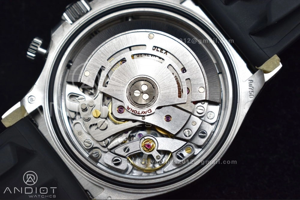Elegant Daytona 116519 Clean 1:1 Best Edition 904L SS Case Silver Black Dial on Rubber Strap SA4130 V 414