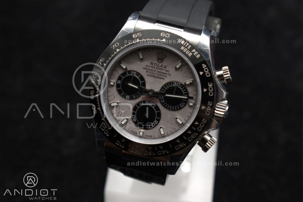 Daytona 116519 QF 1:1 Best Edition Meteorite Dial on Oysterflex Strap SH4130 V3 (Gain Weight) Bold 767