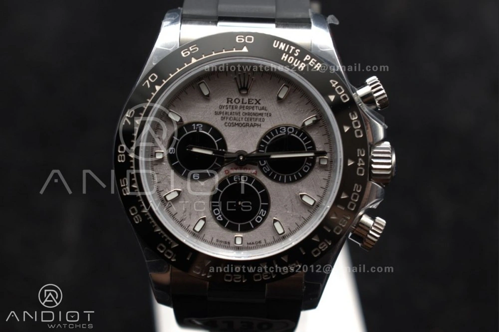 Daytona 116519 QF 1:1 Best Edition Meteorite Dial on Oysterflex Strap SH4130 V3 (Gain Weight) Bold 767