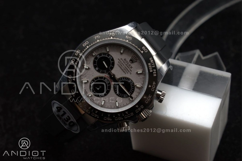 Daytona 116519 QF 1:1 Best Edition Meteorite Dial on Oysterflex Strap SH4130 V3 (Gain Weight) Bold 767