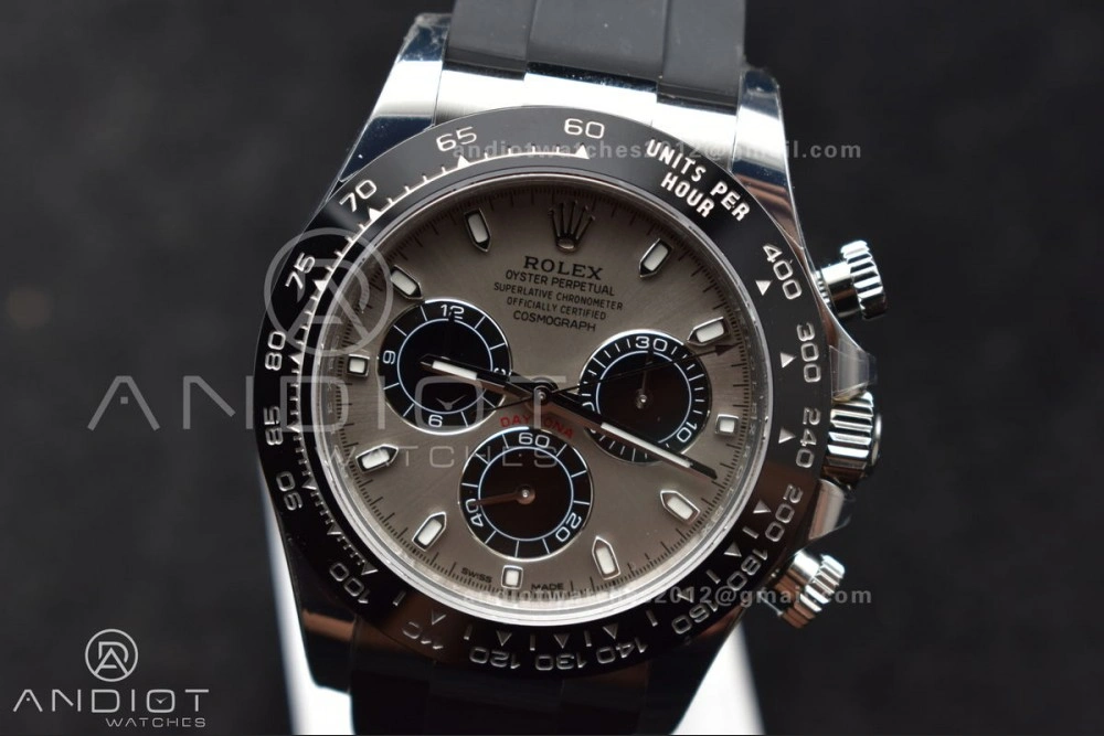 Daytona 116519 VSF 1:1 Best Edition 904L Steel Gray Dial on Oyster flex Strap DD FlexibleFit 775