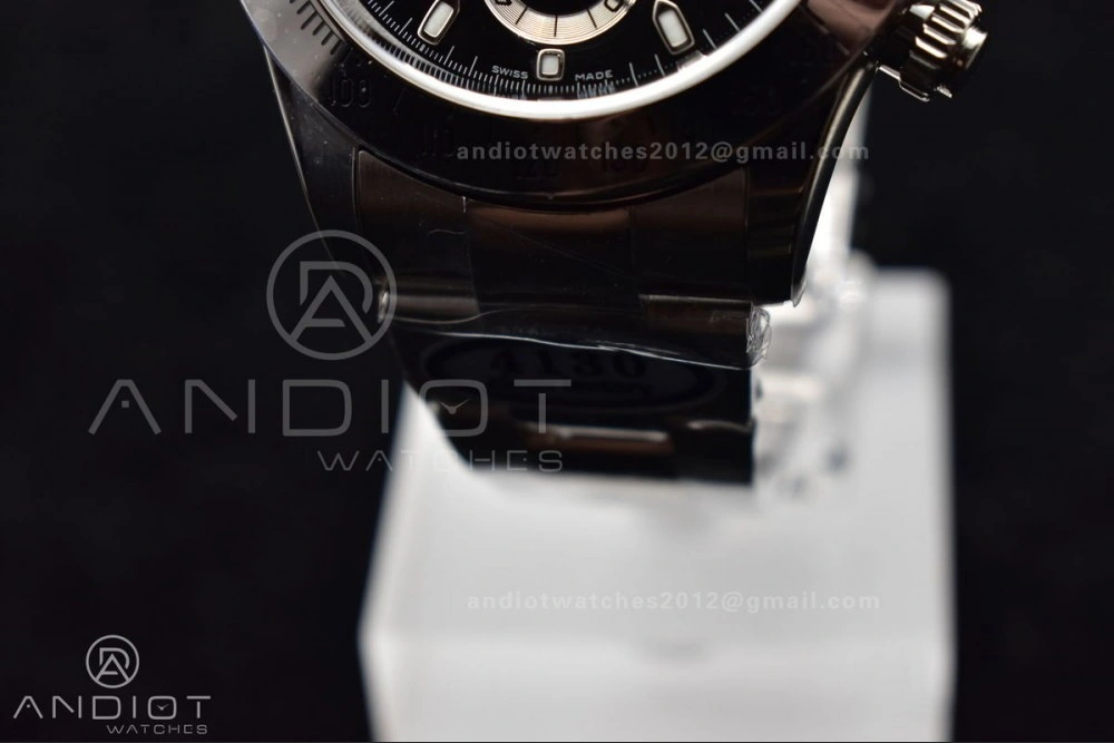 Daytona 116520 Clean 1:1 Best Edition 904L SS Case and Bracelet Black Dial SA4130 V SmoothTexture 773