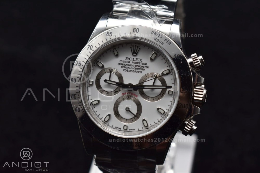 Daytona 116520 Clean 1:1 Best Edition 904L SS Case and Bracelet White Dial SA4130 V QuickDry 774