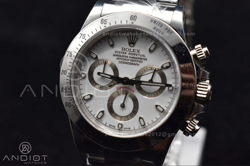 Daytona 116520 Clean 1:1 Best Edition 904L SS Case and Bracelet White Dial SA4130 V QuickDry 774