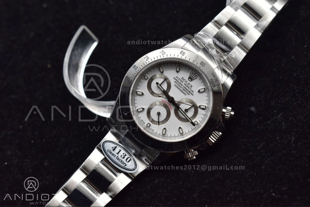 Daytona 116520 Clean 1:1 Best Edition 904L SS Case and Bracelet White Dial SA4130 V QuickDry 774