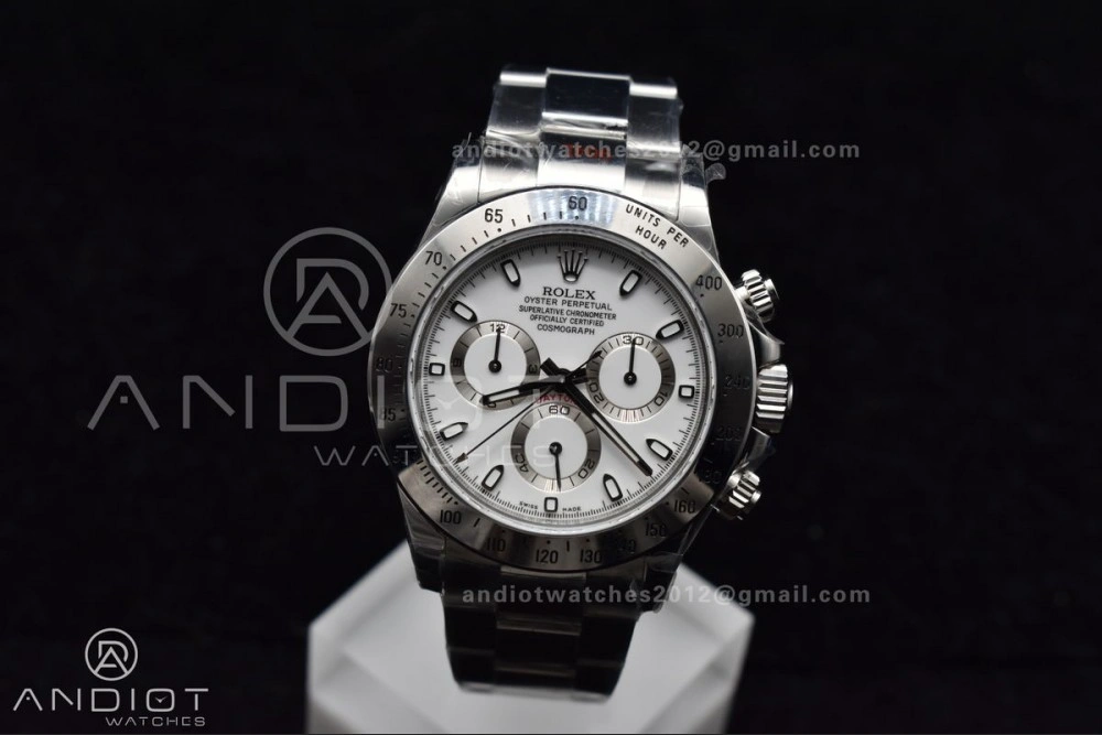 WeatherProof Daytona 116520 QF 1:1 Best Edition White Dial on SS Bracelet SA4130 V 771