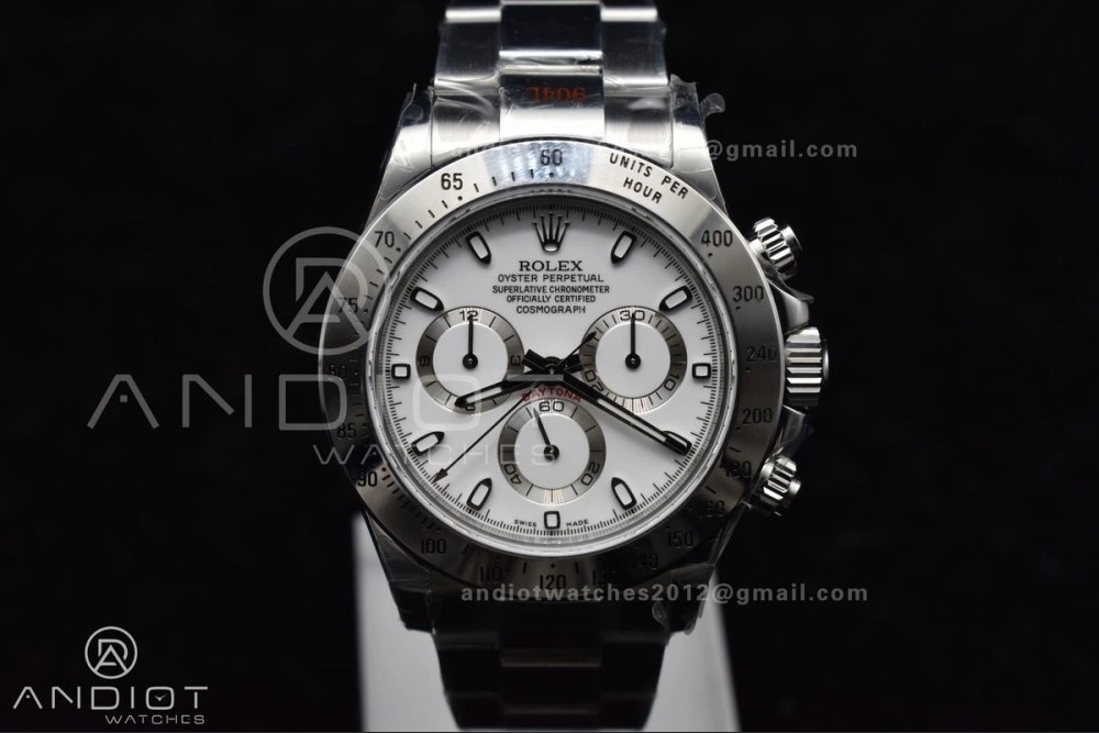 WeatherProof Daytona 116520 QF 1:1 Best Edition White Dial on SS Bracelet SA4130 V 771