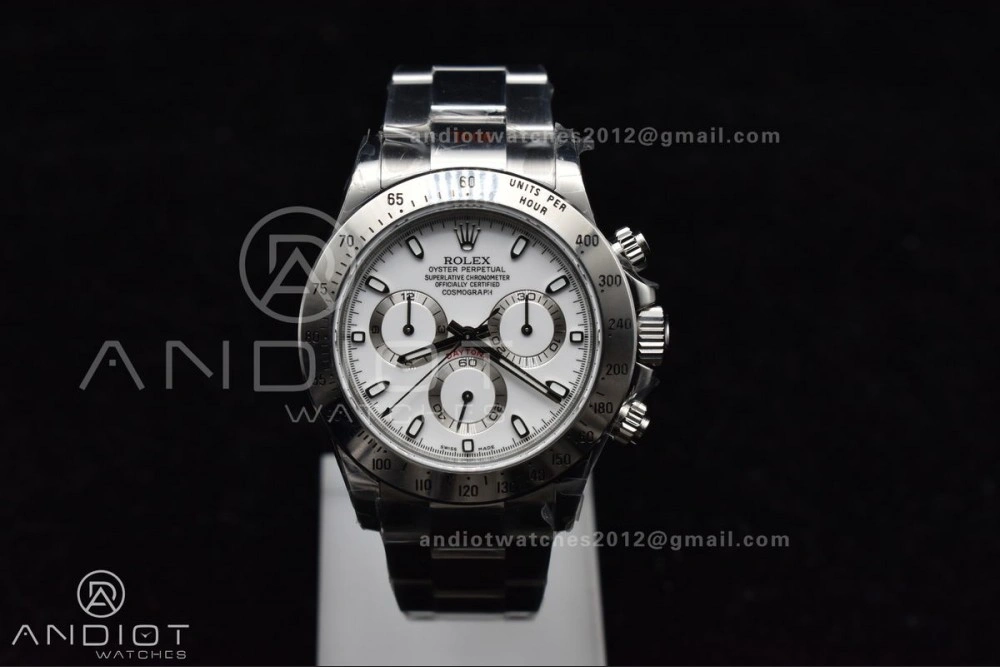 WeatherProof Daytona 116520 QF 1:1 Best Edition White Dial on SS Bracelet SA4130 V 771