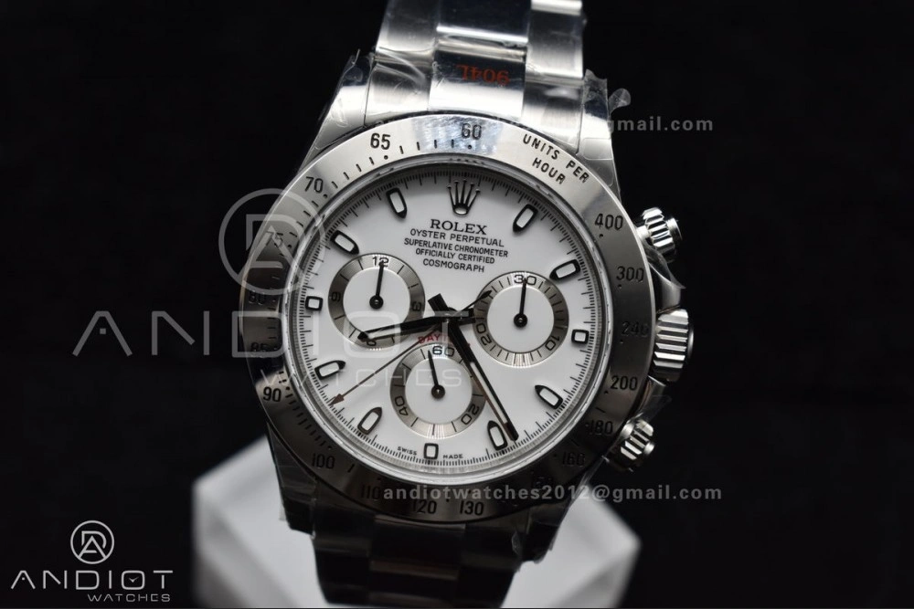 WeatherProof Daytona 116520 QF 1:1 Best Edition White Dial on SS Bracelet SA4130 V 771