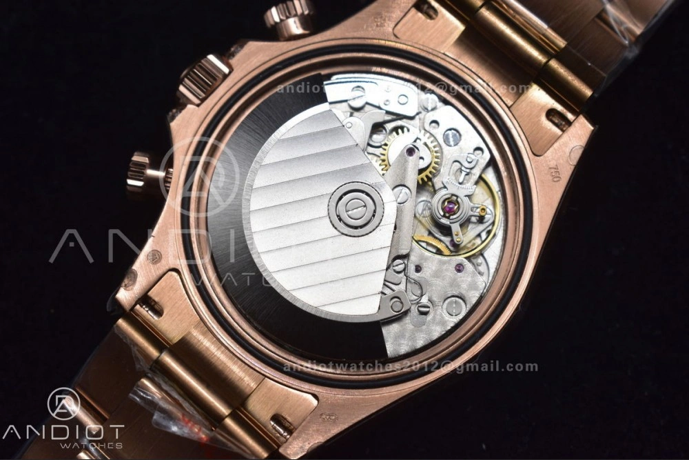 Daytona 116595RBOW RG Rainbow Crystal TWF Best Edition Black Dial on YG Bracelet A Classic 428