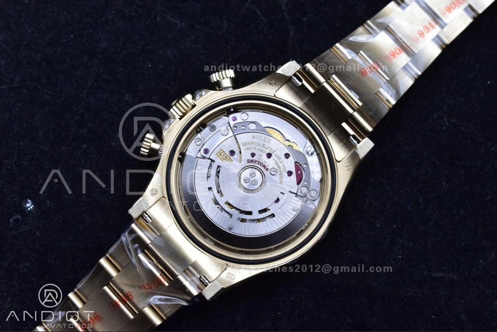 Daytona 116598RBOW Rainbow ZF 1:1 Best Edition Black Diamonds Dial on YG Bracelet SH Timeless 779
