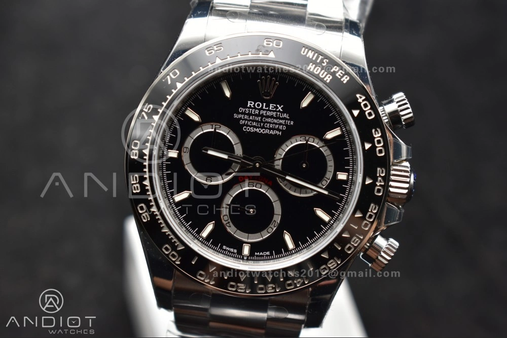 Classic Daytona 126500 VSF 1:1 Best Edition 904L Steel Black Dial on SS Bracelet DD 780