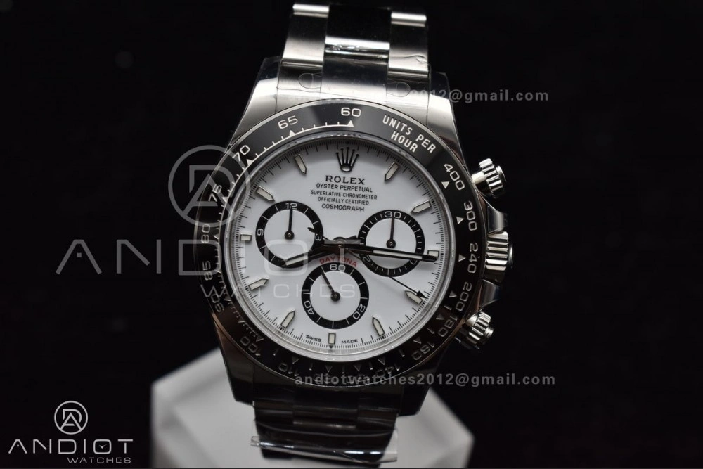 Daytona 126500 VSF 1:1 Best Edition 904L Steel White Dial on SS Bracelet DD Functional 782