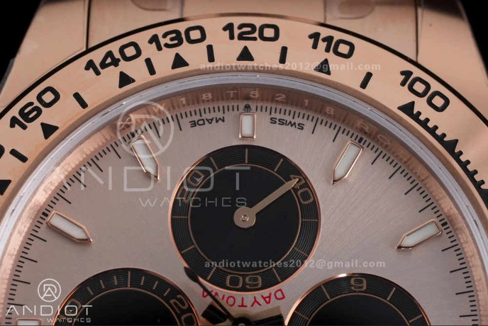 Daytona 126505 Gain Weight VSF 1:1 Best Edition RG Dial Black Sub-dial On Oyster Bracelet DD Sophisticated 786