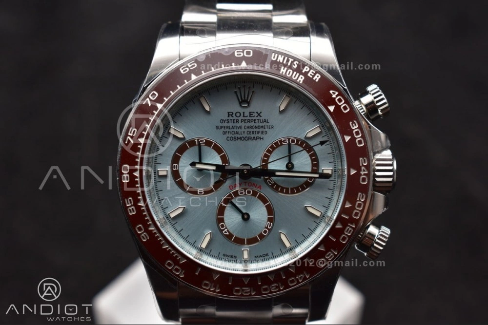 Daytona 126506 904L SS Clean 1:1 Best Edition Ice Blue Dial Sticks Markers on 904L SS Bracelet Super Clone Asian Comfortable 785