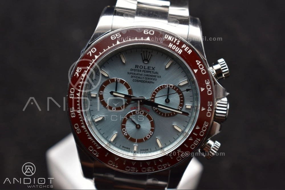 Daytona 126506 904L SS Clean 1:1 Best Edition Ice Blue Dial Sticks Markers on 904L SS Bracelet Super Clone Asian Comfortable 785