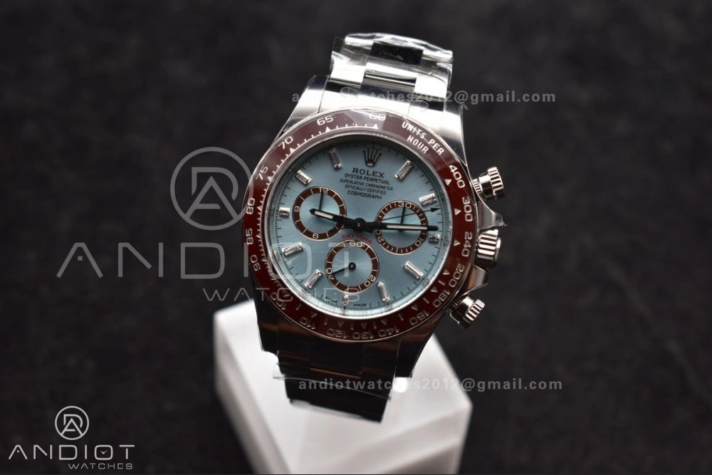 Bold Daytona 126506 904L SS Clean 1:1 Best Edition Ice Blue Dial Sticks Markers on 904L SS Bracelet Super Clone Asian 789