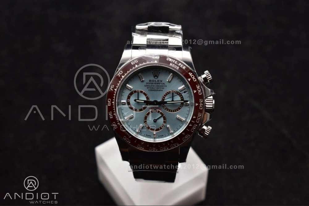 Bold Daytona 126506 904L SS Clean 1:1 Best Edition Ice Blue Dial Sticks Markers on 904L SS Bracelet Super Clone Asian 789