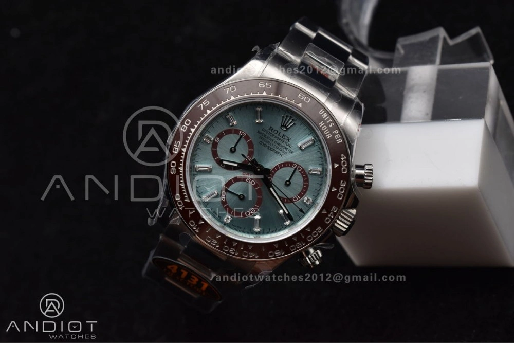 Contemporary Daytona 126506 QF 1:1 Best Edition Ice Blue Dial Crystal Marker on SS YG Braclet SH4131 V 793