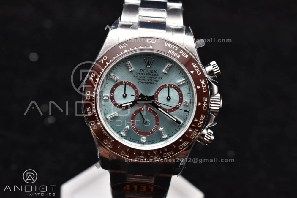 Contemporary Daytona 126506 QF 1:1 Best Edition Ice Blue Dial Crystal Marker on SS YG Braclet SH4131 V 793