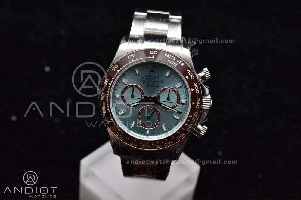Daytona 126506 QF 1:1 Best Edition Ice Blue Dial Stick Marker on SS YG Braclet SH4131 V Breathable 791