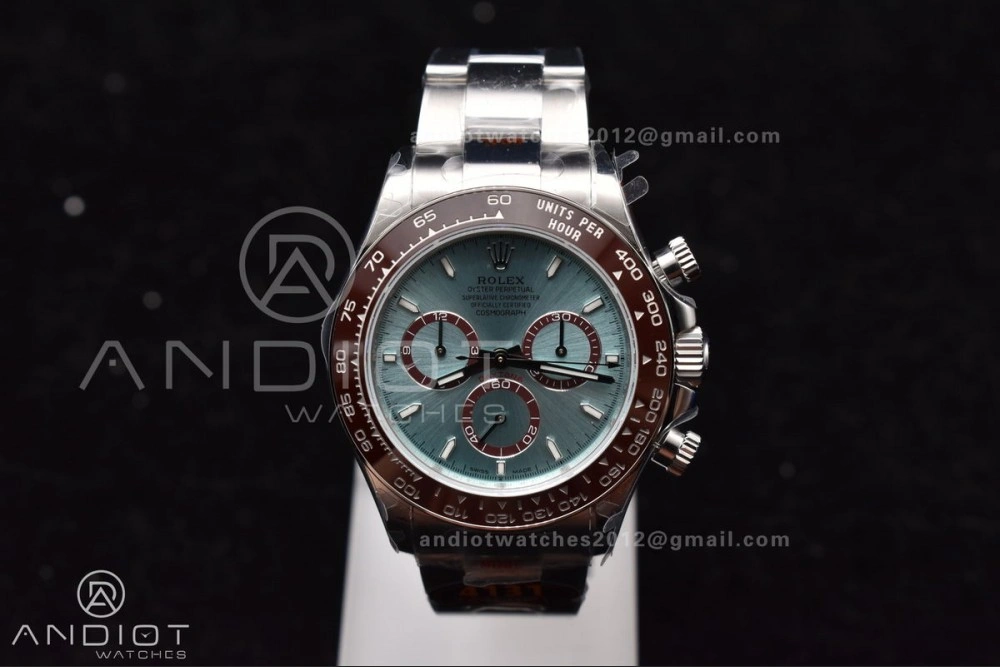 Daytona 126506 QF 1:1 Best Edition Ice Blue Dial Stick Marker on SS YG Braclet SH4131 V Breathable 791