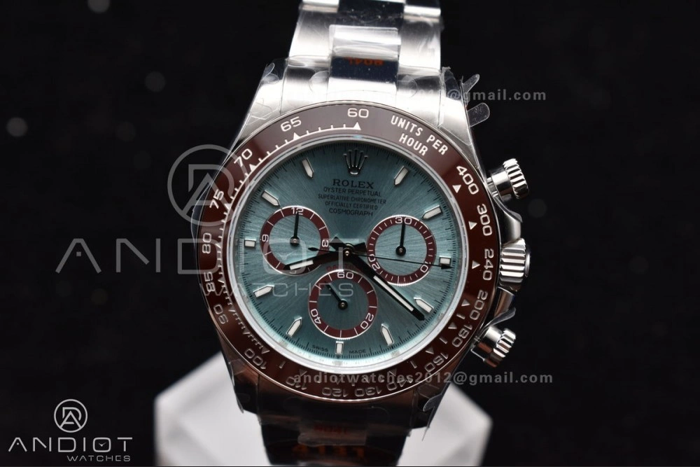 Daytona 126506 QF 1:1 Best Edition Ice Blue Dial Stick Marker on SS YG Braclet SH4131 V Breathable 791