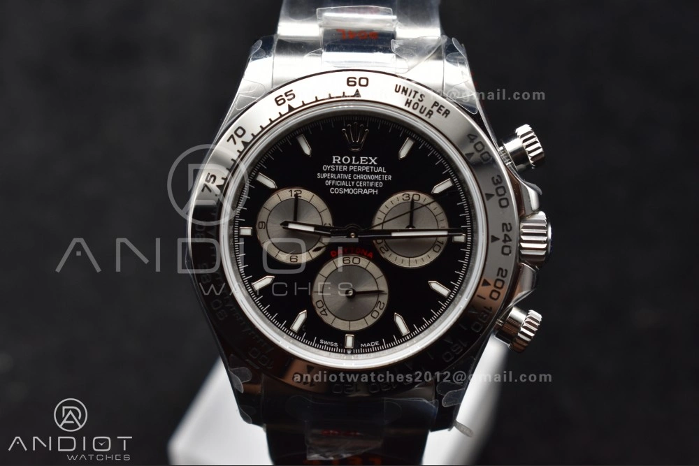 Classic Daytona 126509 QF 1:1 Best Edition Black Silver Dial on SS Bracelet SH4131 V 794