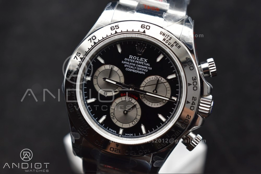 Classic Daytona 126509 QF 1:1 Best Edition Black Silver Dial on SS Bracelet SH4131 V 794